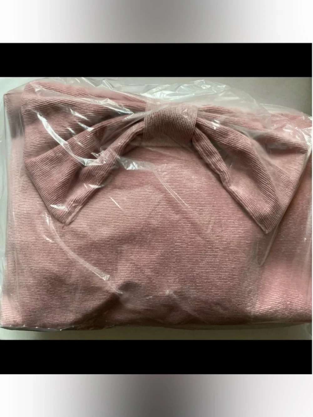 ULTA Pink Corduroy Large Cosmetic Bag NWT